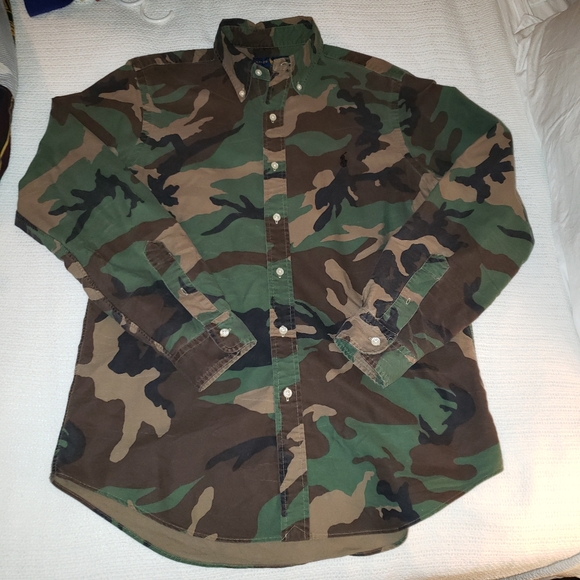 ralph lauren camo oxford